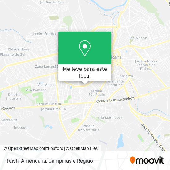 Taishi Americana mapa