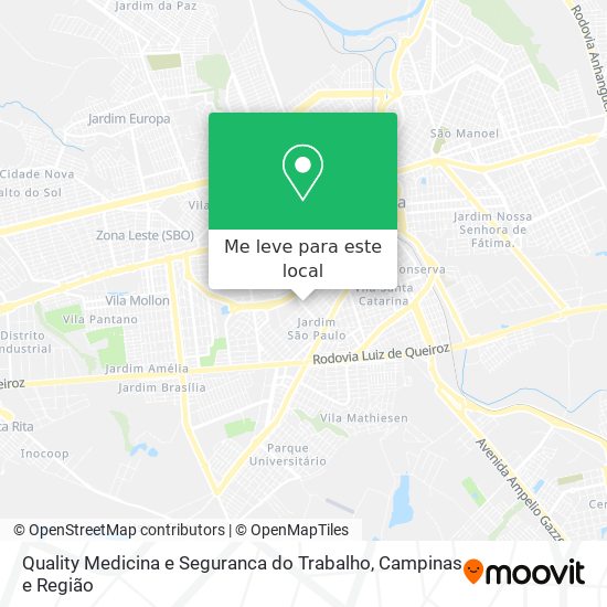 Quality Medicina e Seguranca do Trabalho mapa