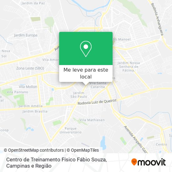 Centro de Treinamento Físico Fábio Souza mapa