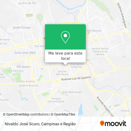 Nivaldo José Scuro mapa