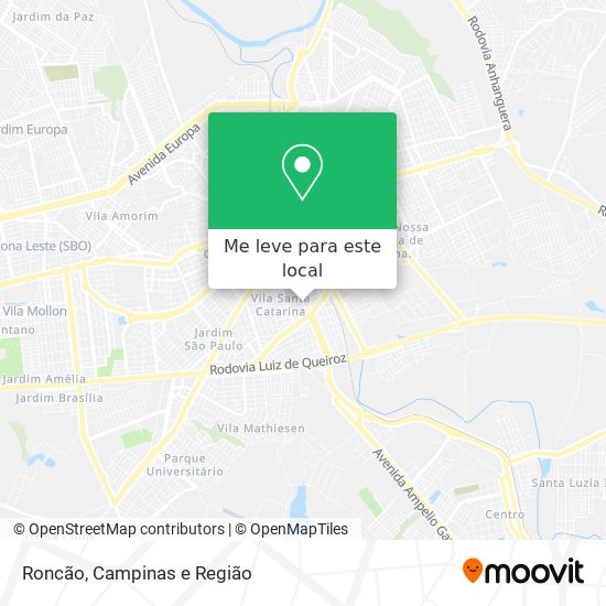 Roncão mapa