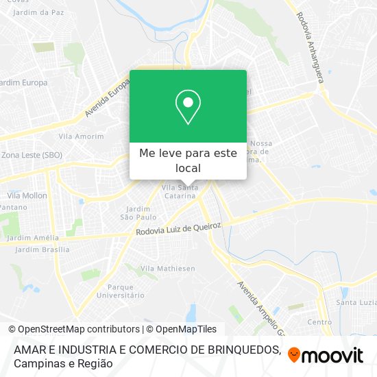 AMAR E INDUSTRIA E COMERCIO DE BRINQUEDOS mapa