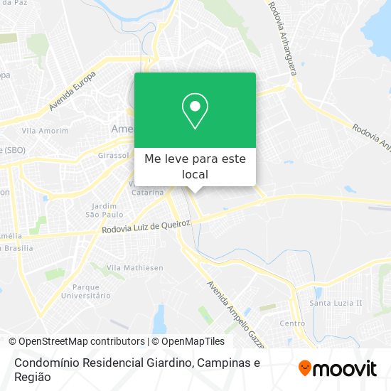 Condomínio Residencial Giardino mapa