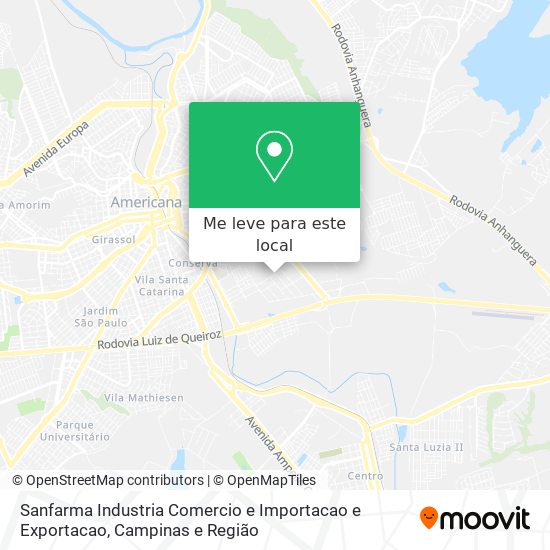 Sanfarma Industria Comercio e Importacao e Exportacao mapa