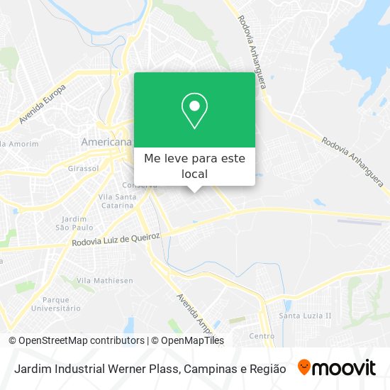 Jardim Industrial Werner Plass mapa