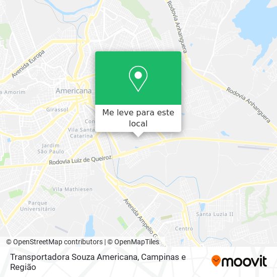 Transportadora Souza Americana mapa