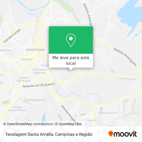 Tecelagem Santa Amélia mapa