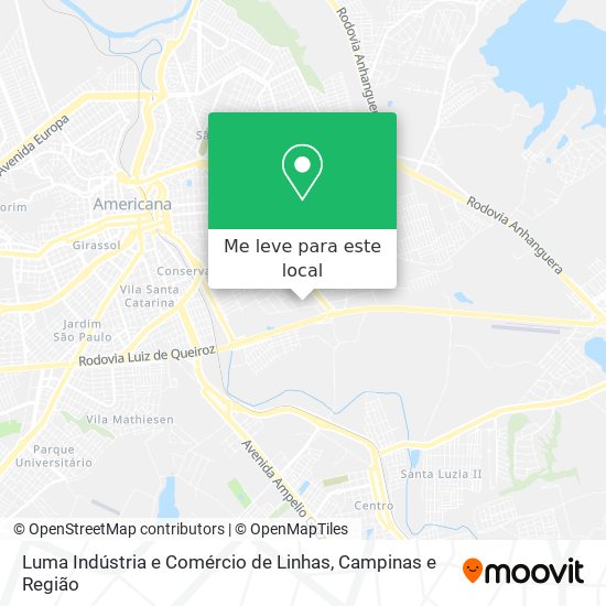 Luma Indústria e Comércio de Linhas mapa