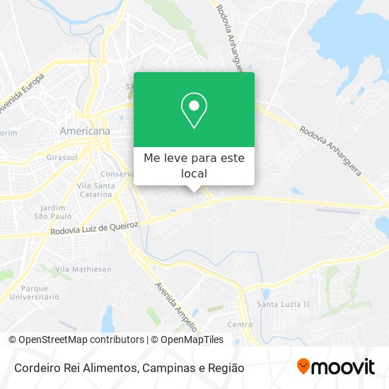 Cordeiro Rei Alimentos mapa