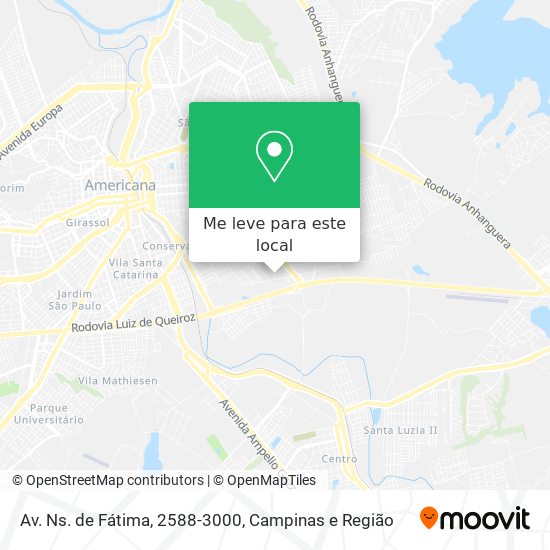 Av. Ns. de Fátima, 2588-3000 mapa