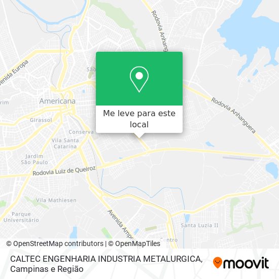 CALTEC ENGENHARIA INDUSTRIA METALURGICA mapa