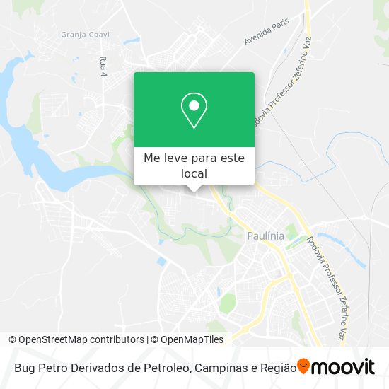 Bug Petro Derivados de Petroleo mapa