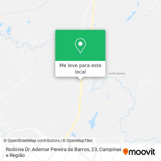 Rodovia Dr. Ademar Pereira de Barros, 23 mapa