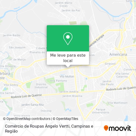 Comércio de Roupas Ângelo Vertti mapa