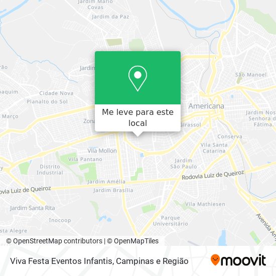 Viva Festa Eventos Infantis mapa