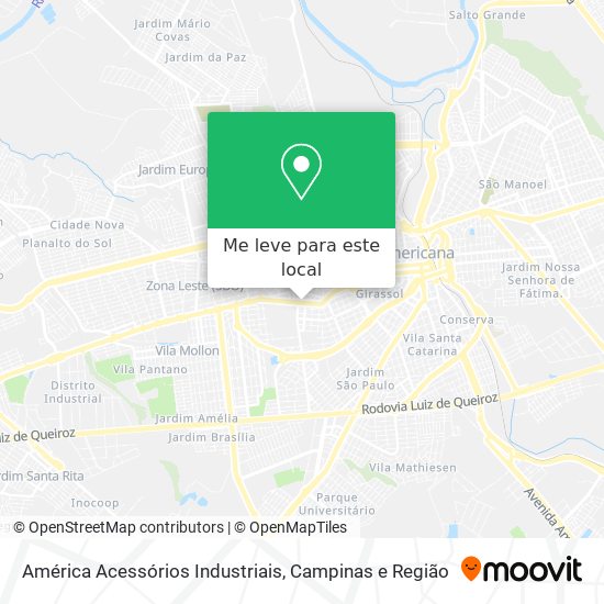 América Acessórios Industriais mapa