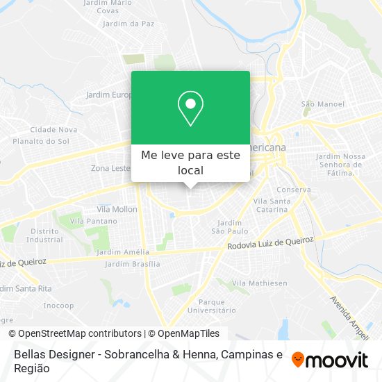 Bellas Designer - Sobrancelha & Henna mapa