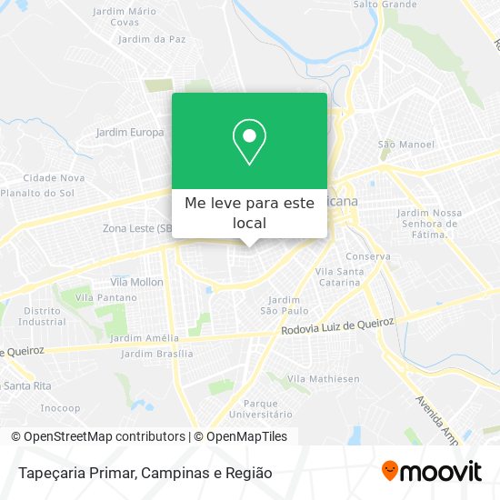 Tapeçaria Primar mapa