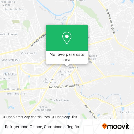 Refrigeracao Gelace mapa