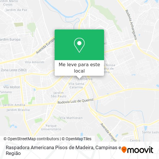 Raspadora Americana Pisos de Madeira mapa