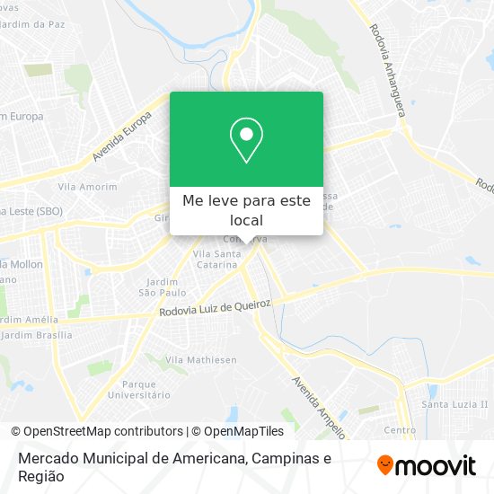 Mercado Municipal de Americana mapa