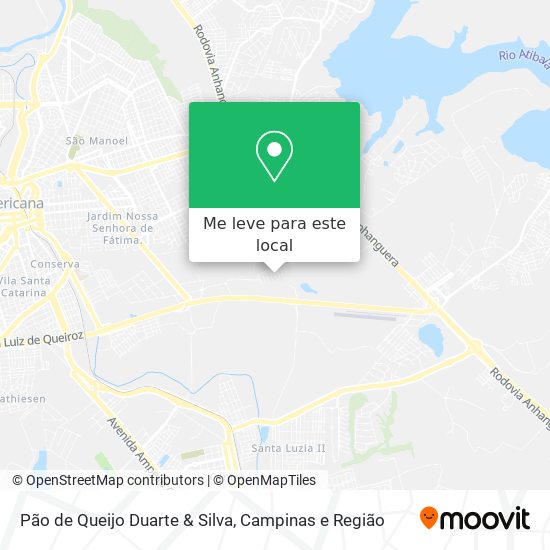 Pão de Queijo Duarte & Silva mapa