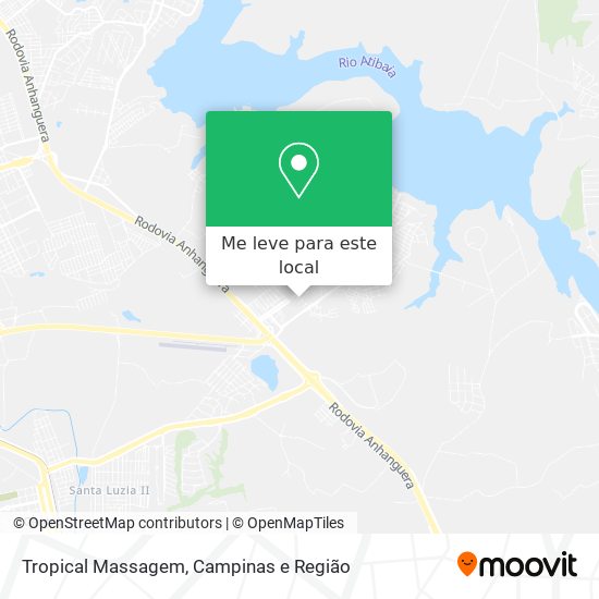 Tropical Massagem mapa
