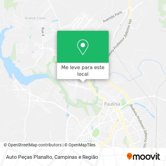 Auto Peças Planalto mapa