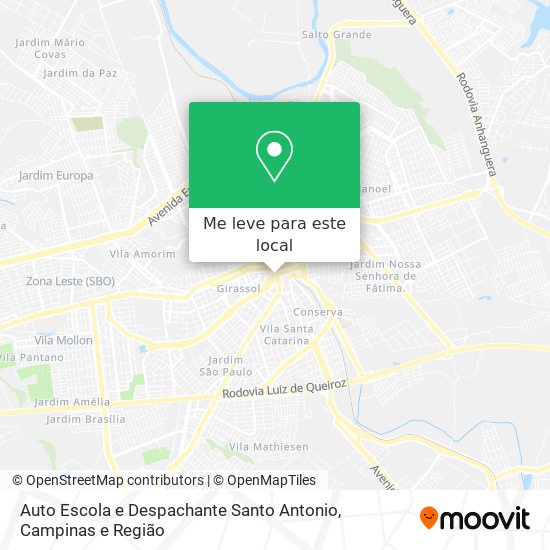 Auto Escola e Despachante Santo Antonio mapa