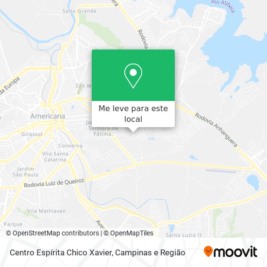 Centro Espírita Chico Xavier mapa