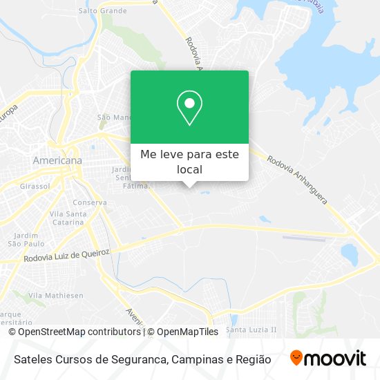 Sateles Cursos de Seguranca mapa