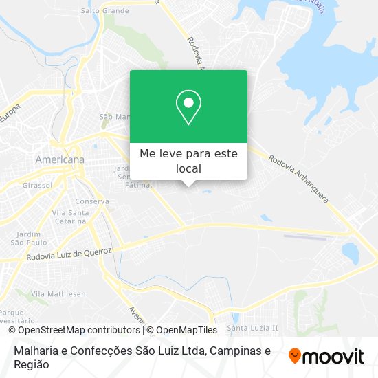 Malharia e Confecções São Luiz Ltda mapa
