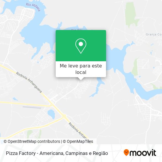 Pizza Factory - Americana mapa