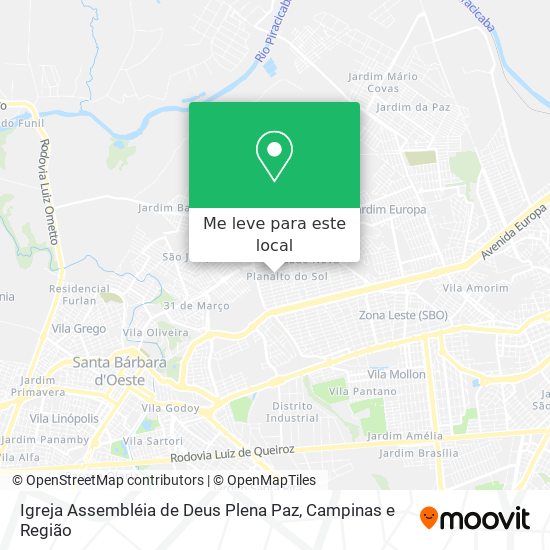 Igreja Assembléia de Deus Plena Paz mapa