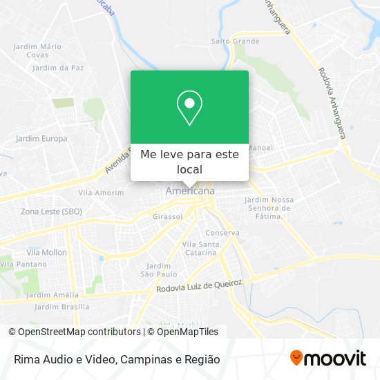 Rima Audio e Video mapa