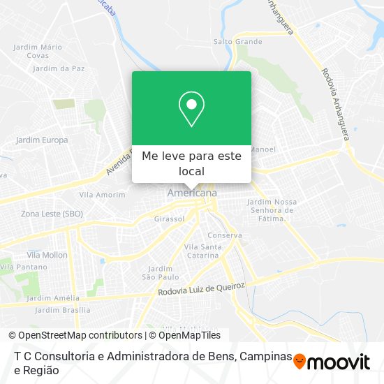 T C Consultoria e Administradora de Bens mapa