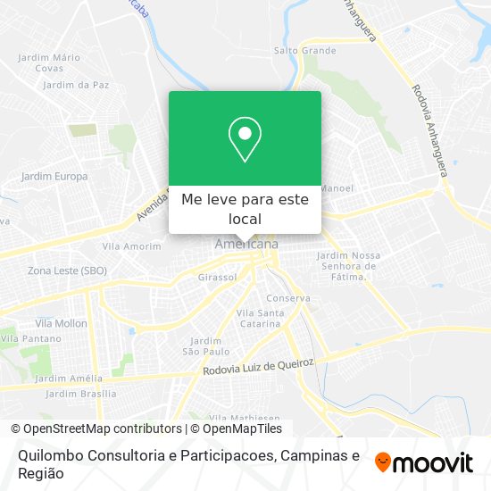 Quilombo Consultoria e Participacoes mapa