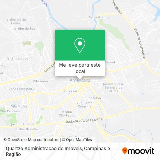 Quartzo Administracao de Imoveis mapa