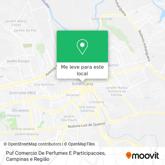 Puf Comercio De Perfumes E Participacoes mapa