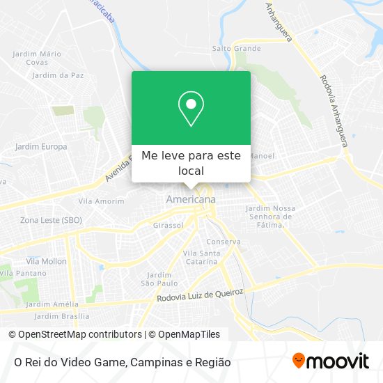 O Rei do Video Game mapa