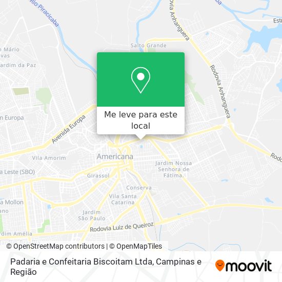 Padaria e Confeitaria Biscoitam Ltda mapa