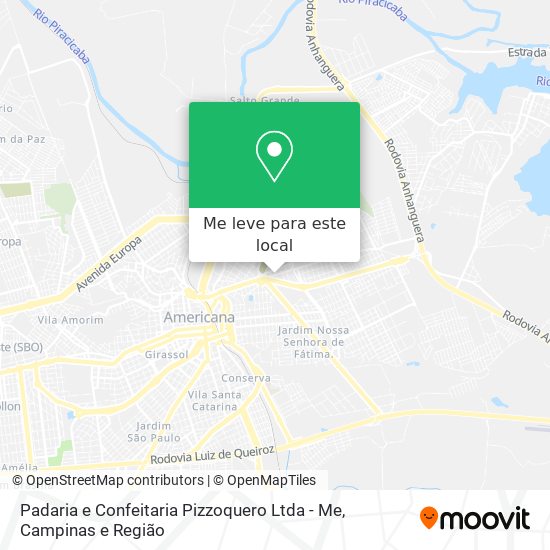 Padaria e Confeitaria Pizzoquero Ltda - Me mapa