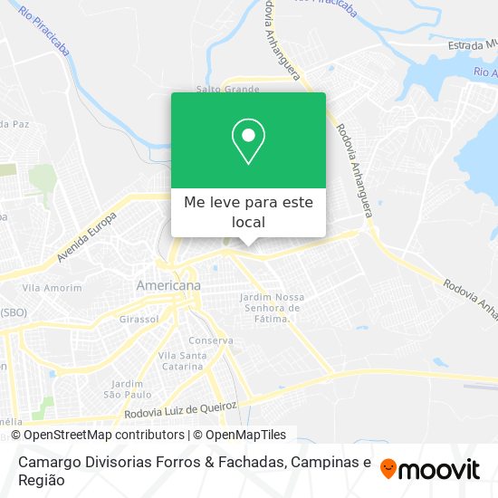 Camargo Divisorias Forros & Fachadas mapa