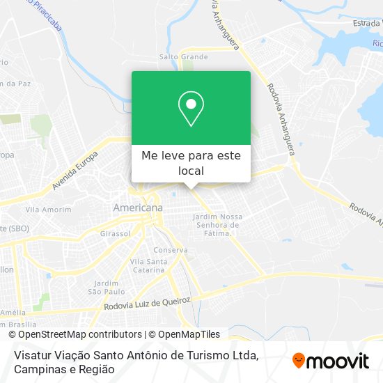 Visatur Viação Santo Antônio de Turismo Ltda mapa