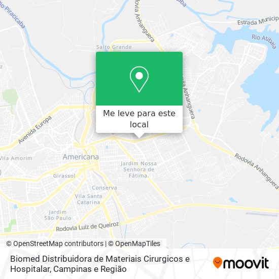 Biomed Distribuidora de Materiais Cirurgicos e Hospitalar mapa