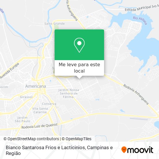 Bianco Santarosa Frios e Lacticinios mapa