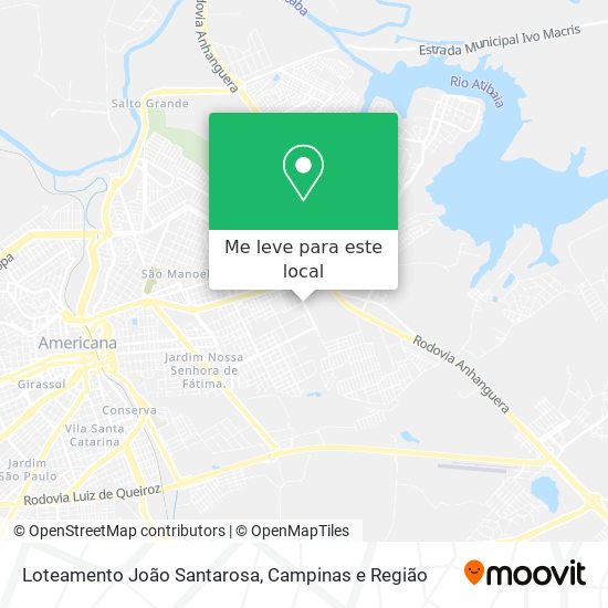 Loteamento João Santarosa mapa