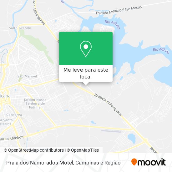 Praia dos Namorados Motel mapa