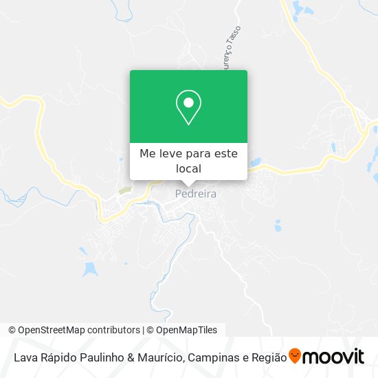 Lava Rápido Paulinho & Maurício mapa
