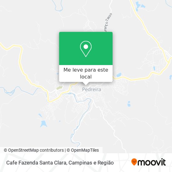 Cafe Fazenda Santa Clara mapa